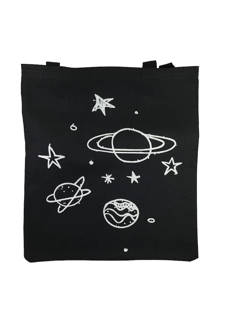 

Planets Shoulder Bag Shopping Bag Classic Shoulder Bag Cotton Bag Reusable Bag Women Handbag Girls Bag