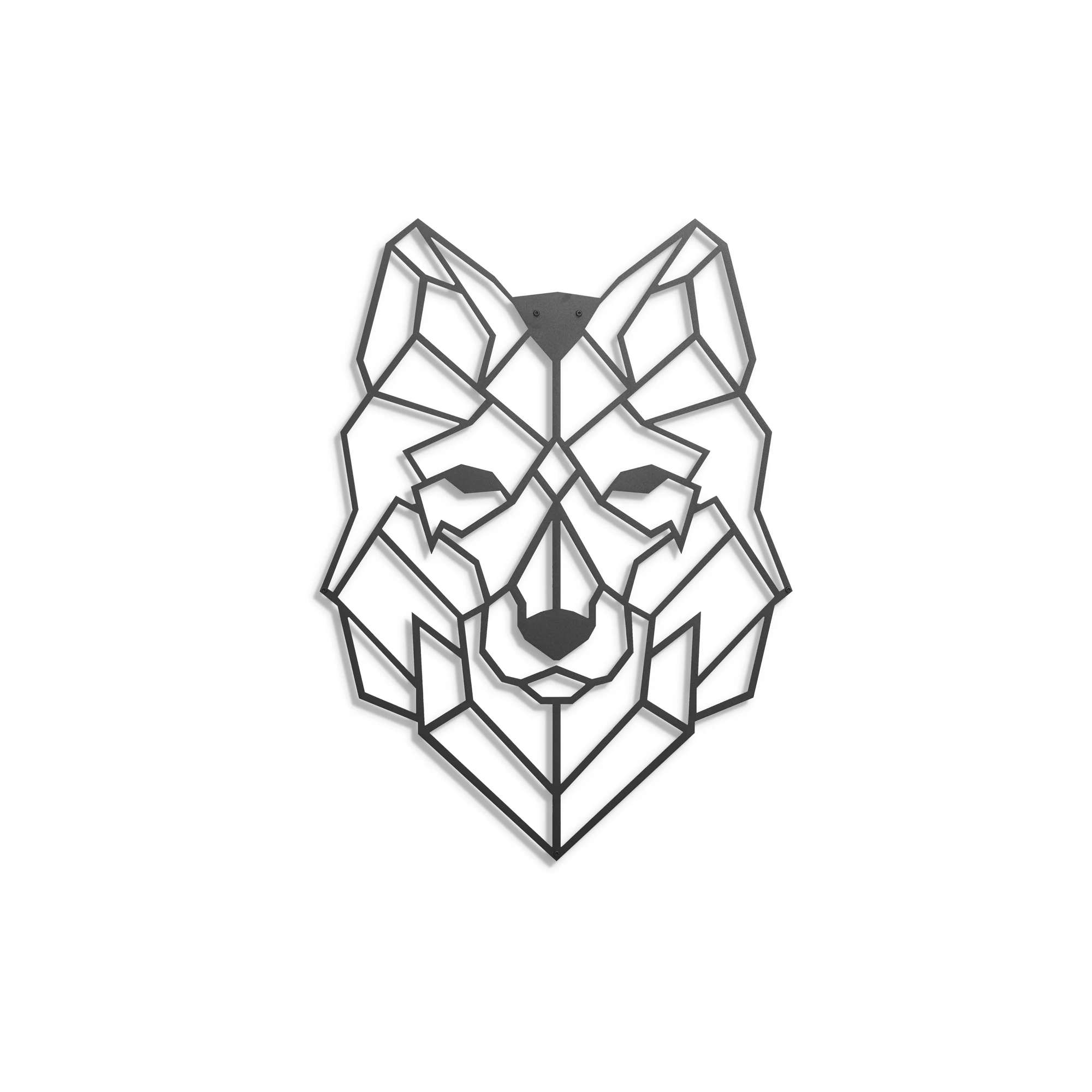 Волк металлическая стена искусство| |