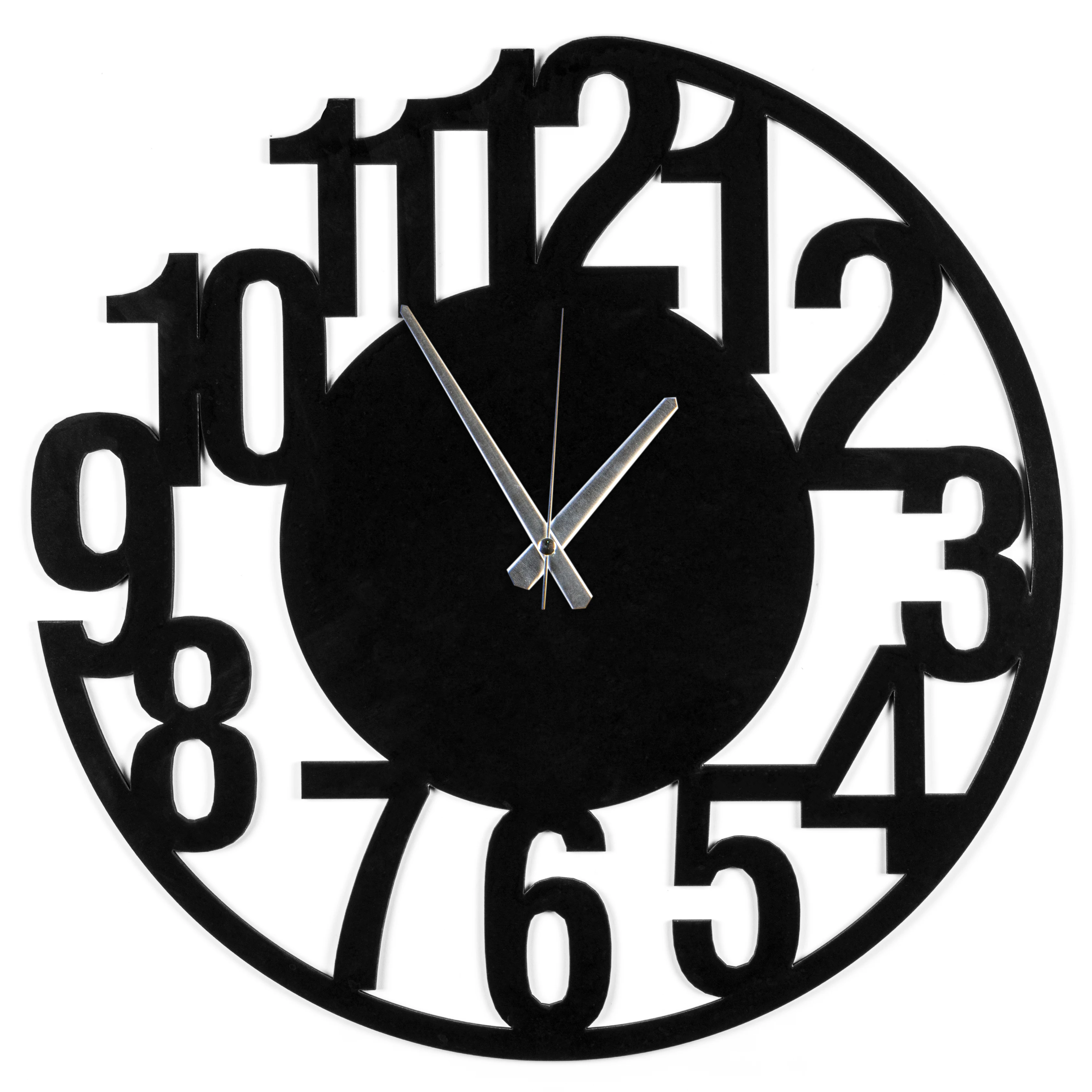 

Big Latin Numerals Wooden Circular Wall Clock Modern Abstract Design Home Style Luxury Decoration Art Decor For Living Room Quartz Silent Mechanism Vintage Large Office Kitchen Decorative Bedroom Study