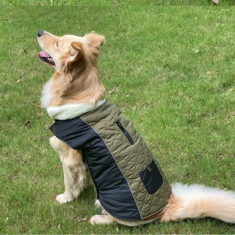 

Winter Pet Dog Vest Clothes Dogs Cats Warm Cotton Jacket Coat Pet Clothing Waterproof Outfit For Small Medium Large Dogs