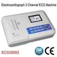 ecg300g ecg machine 3 channel 12 leads ekg monitor 4 3 color display digital electrocardiograph with printing and software