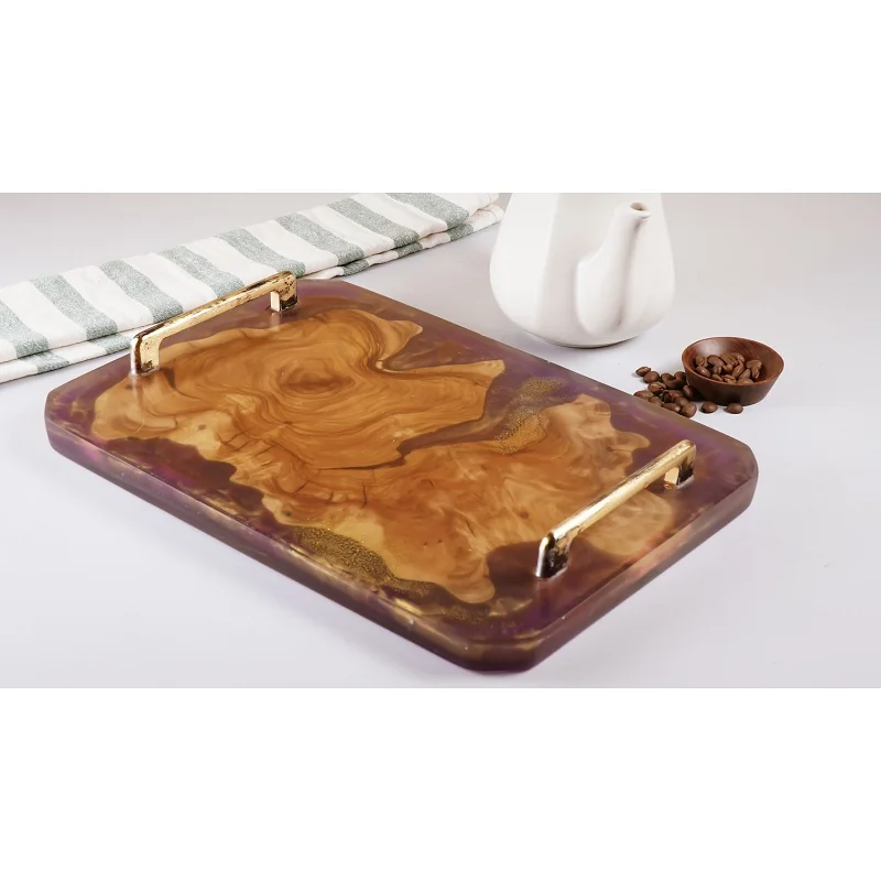 Melizi-Molde de resina epoxi de olivo hecho a mano, bandeja Irregular artesanal, moldes de resina epoxi de silicona, decoraci&oacute;n del hogar-0