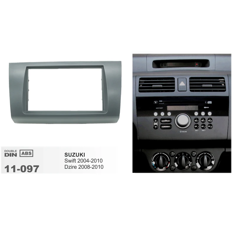 Двойной 2 Din радио фасции для SUZUKI Swift 2004-2010/Dzire 2008-2010 стерео аудио панель установка тире отделка рамки комплект