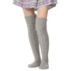 Осенне-зимние женские шерстяные чулки, новинка 2020, Стильные повседневные теплые пушистые утепленные носки, однотонные