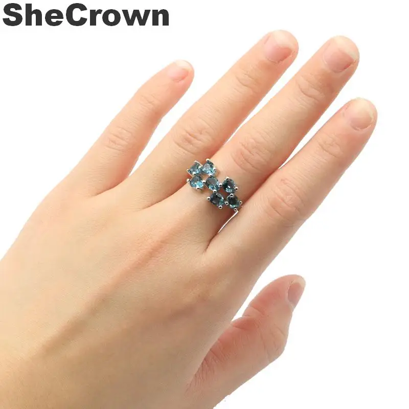 20x10 мм 2019 Новое поступление подарочное серебряное кольцо с фиолетовым танзанитом