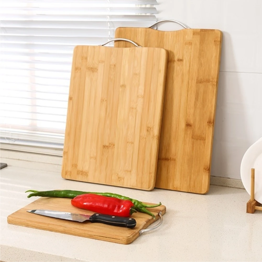 Бамбуковые доски разделочные для кухни деревянные высокого качества с ручкой |