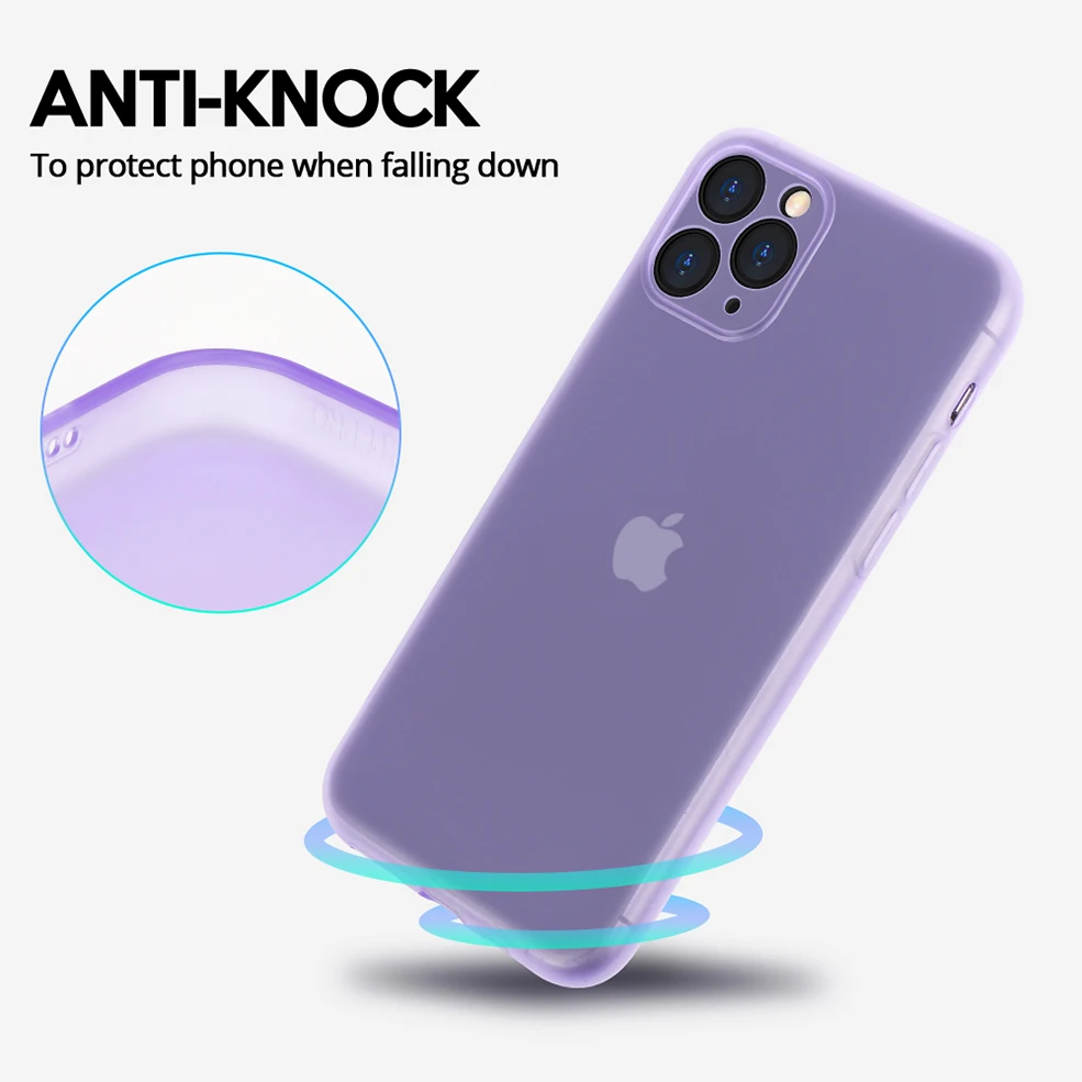 Ультратонкий Оригинальный чехол для телефона iPhone 11 Pro max X XR XS MAX прозрачный тонкий