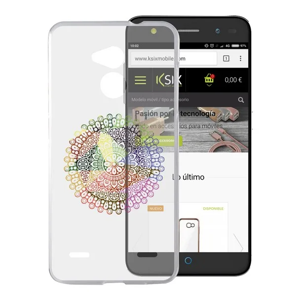 Чехол для мобильного телефона Zte Blade V7 Flex TPU прозрачная Мандала |