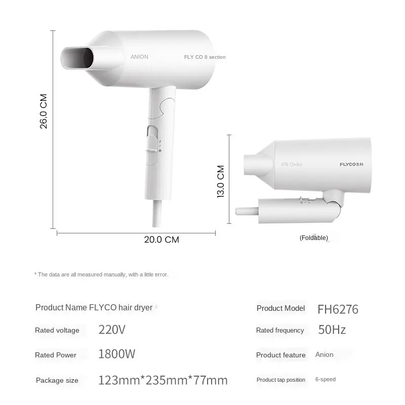 FLYCO 1800 Вт электрический фен для волос сильный Мощность Парикмахерская ножницы
