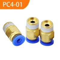 500pcs pneumatic fitting pc4 01 quick air hose connector bspt 18 brass coupling one touch fittings