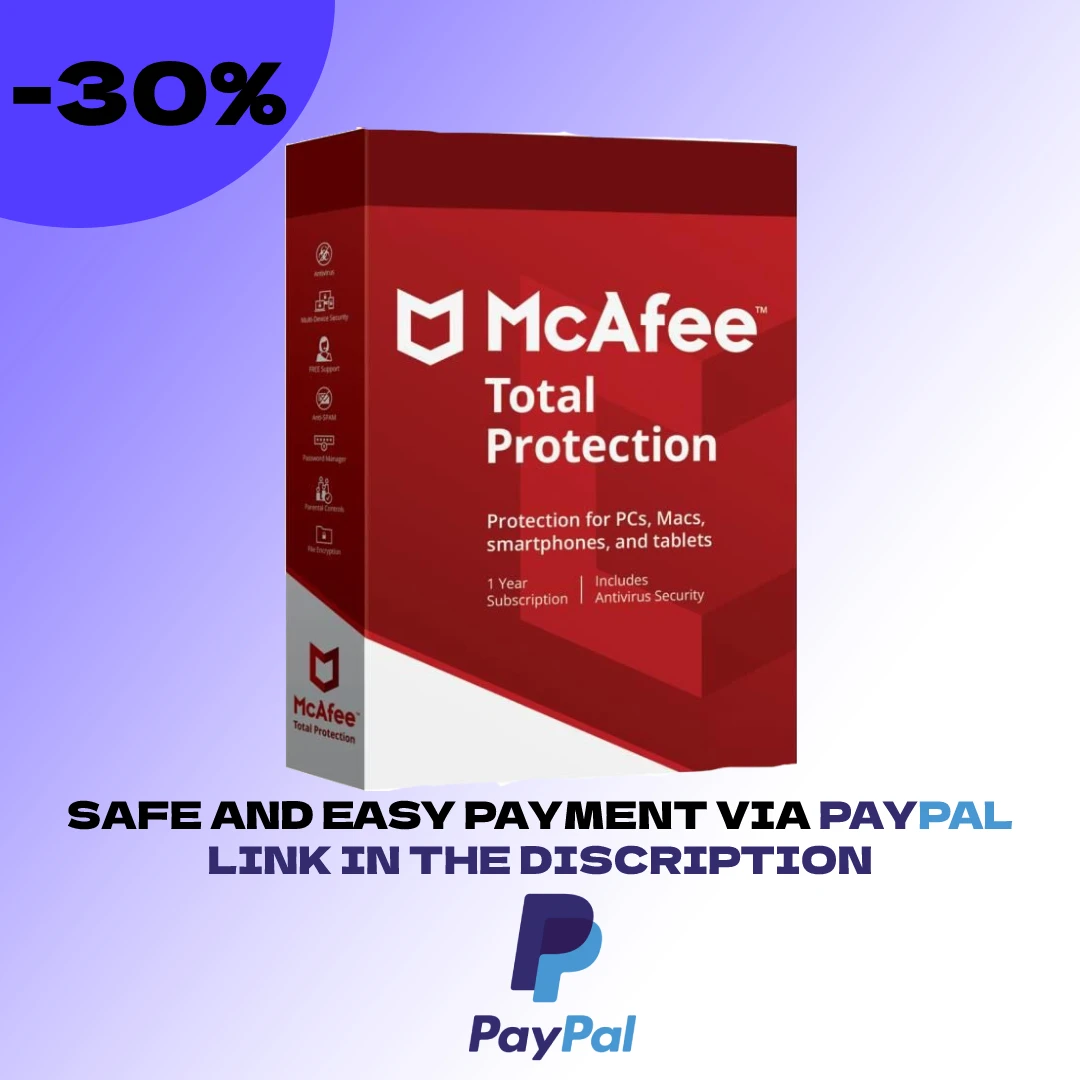

(✔Общая защита MCAFEE ключ 6 лет✔)