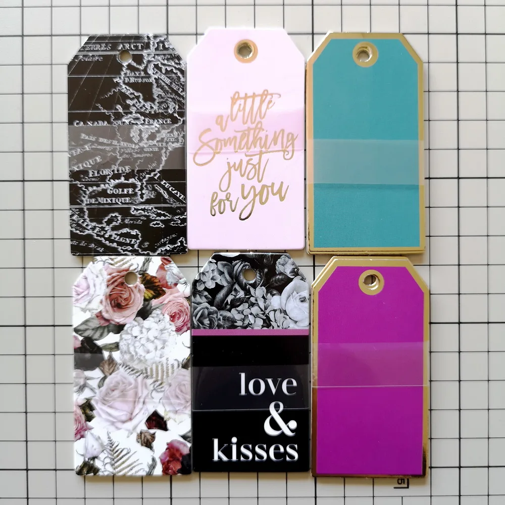 

Crzcrafter Cardboard Tags Foil Printed Design For Scrapbooking Card Making Journal Embellishments Gift Decoration