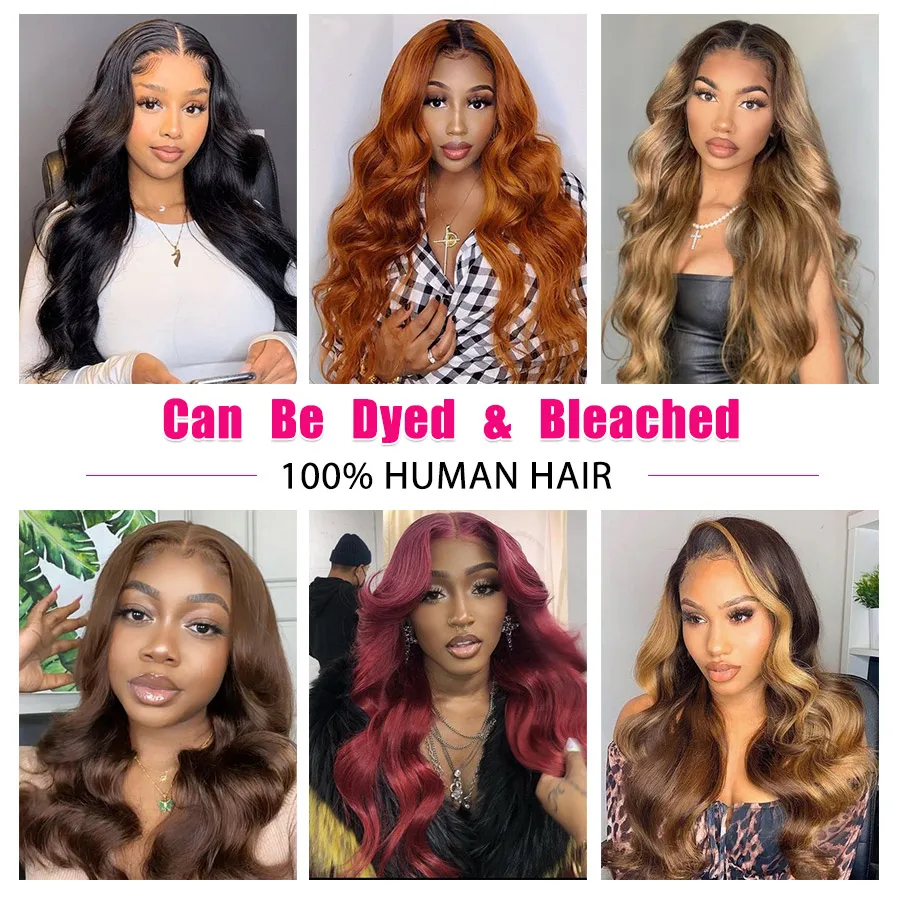 Transparent 30 32 Inch Body Wave Lace Front Wig Wigs Glueless Preplucked For Women Human Hair Remy T | Шиньоны и парики