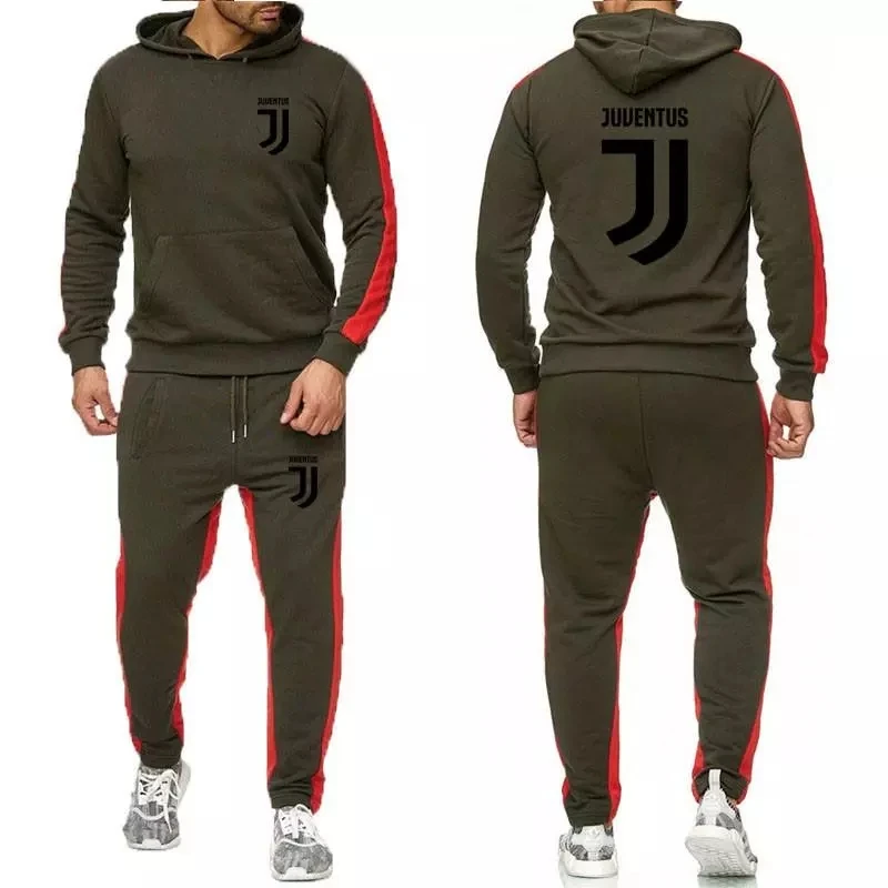 

New 2021 Cool Winter Hoodie + Pants Men's Polar Fleece Jacket Thickened Sweatshirt Men's Hip Hop Two-Piece Free Shipping
