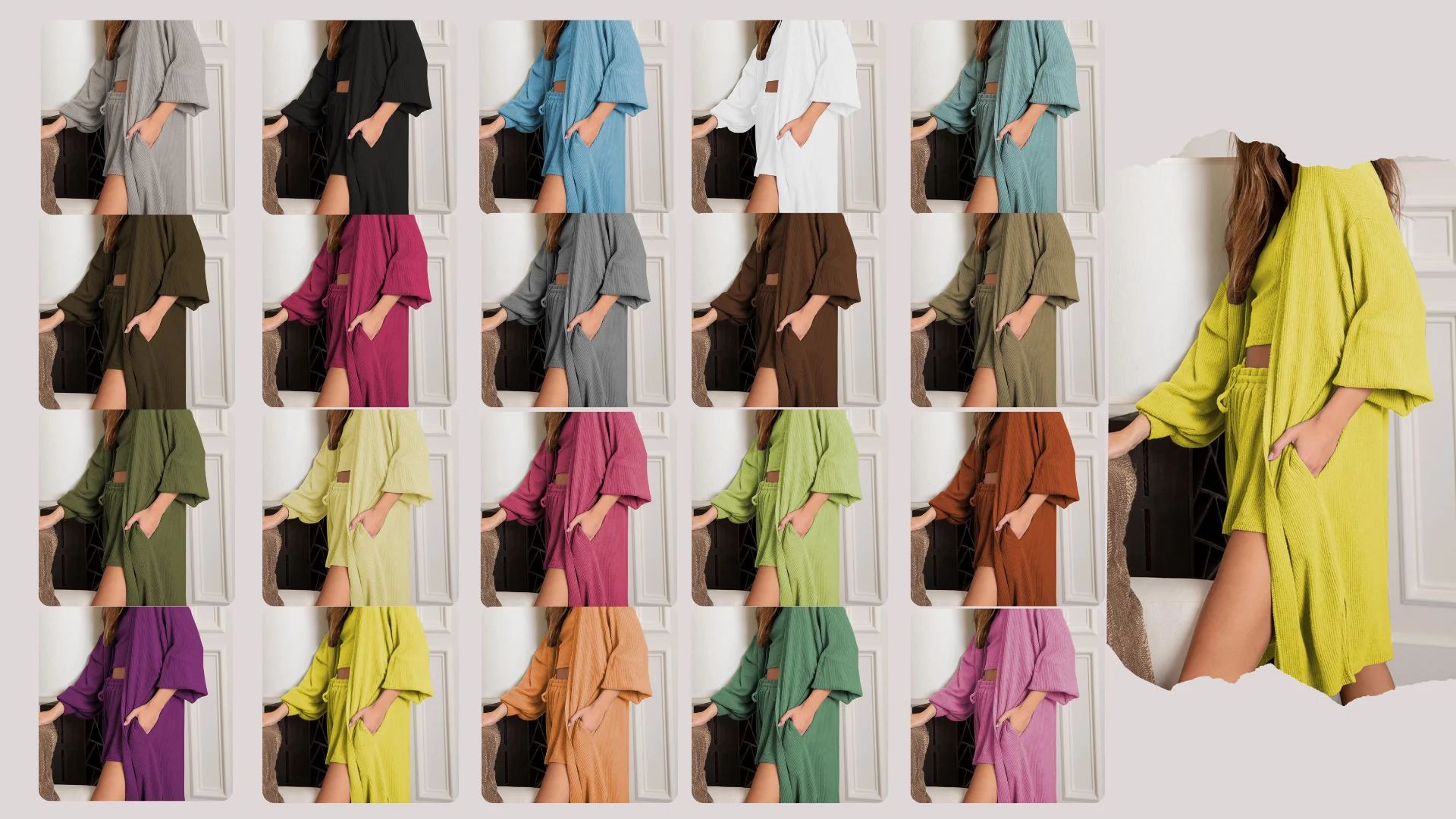 

2021 Kadn Giyim 3 Para Kakorse ort Takm 20 Renk Yaz Pijama Ev Giyim k S-XL