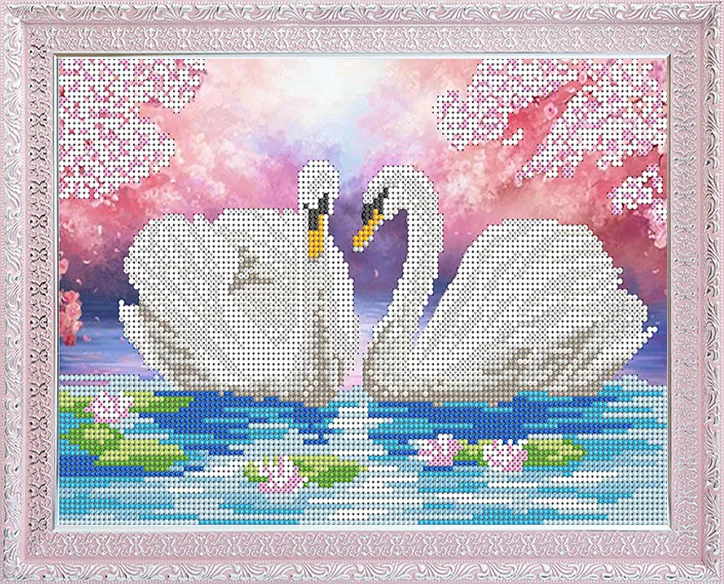 Схема 2 лебедя. Картина Лебединая верность вышивка бисером. Схема вышивки Лебединая верность. Чудесная игла Лебединая верность. Чаривна Мить лебеди.