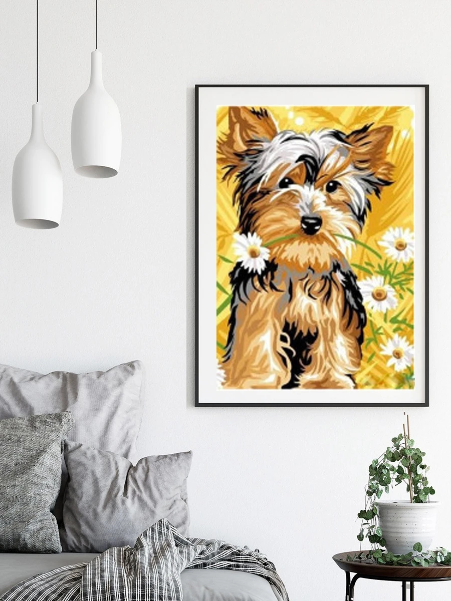 Светлица Вышивка бисером набор DIY Цветы Кот Тигр Дети Собака алмазная полная