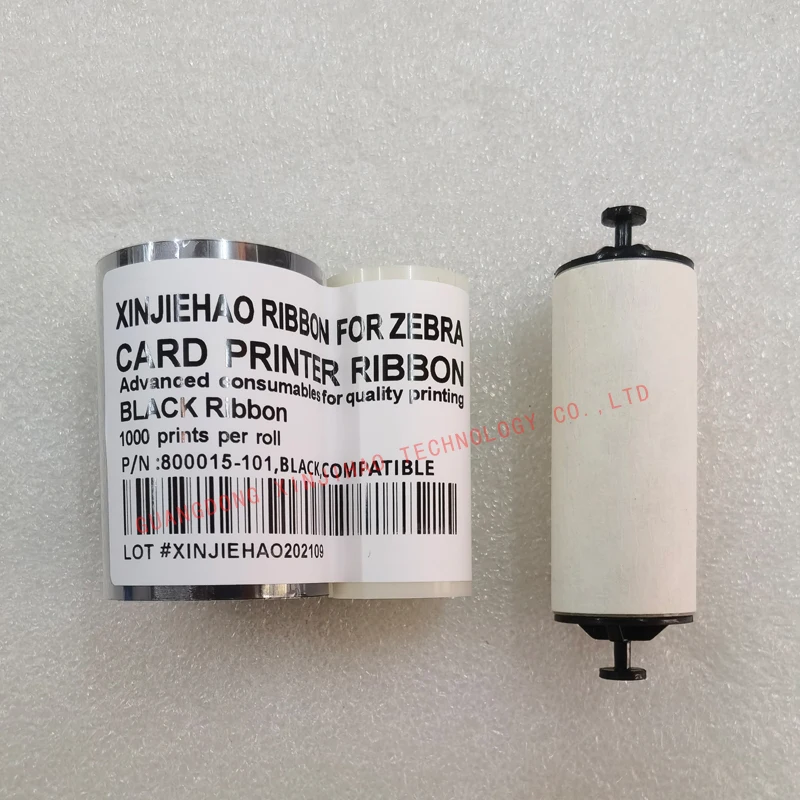 

800015-101 Black Ribbon 1000 Prints For Zebra P310C P310F P310i P330i P420C P420i P430i P500C P520i ID Card Printer