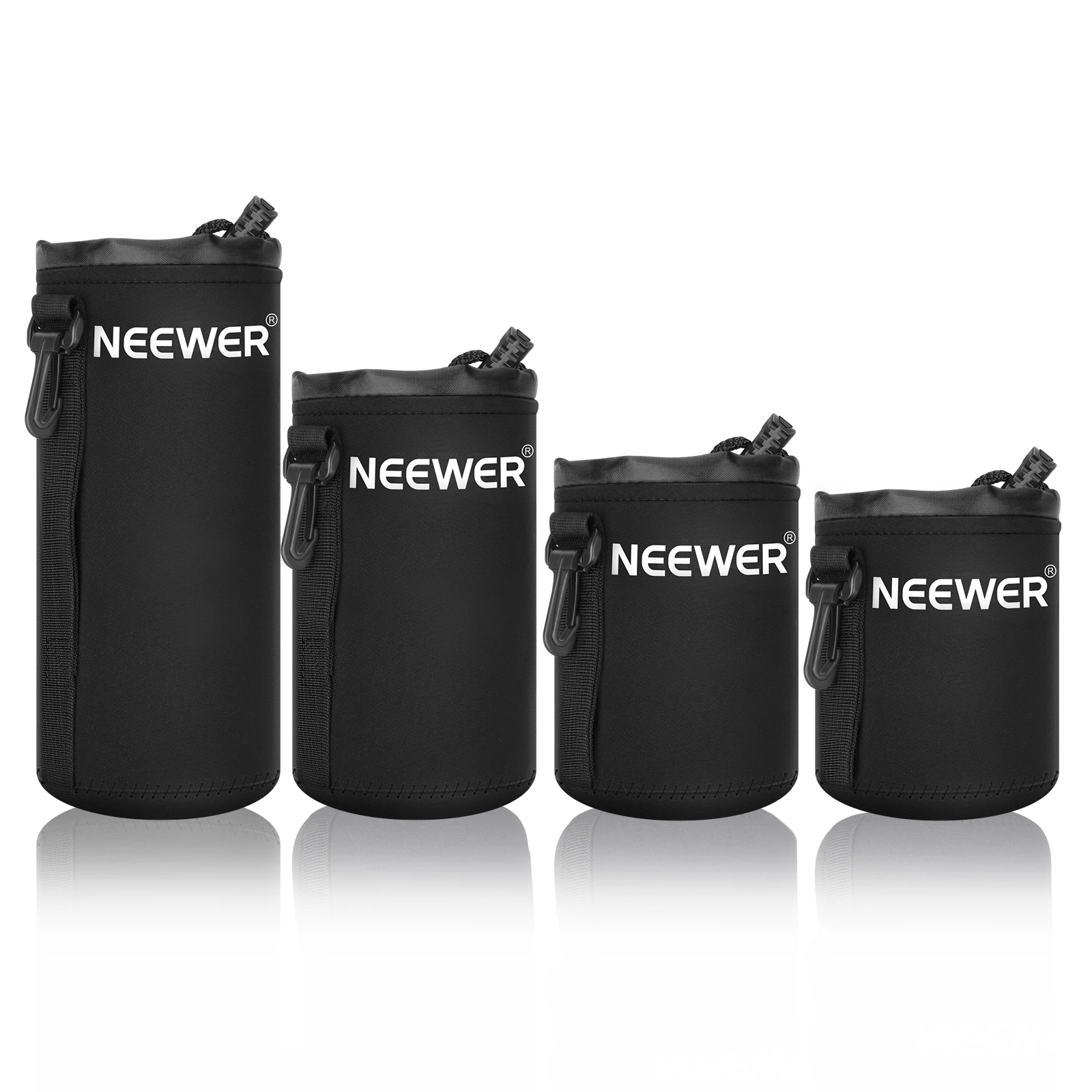 Neewer 4 размера DSLR камера сумка для объектива на шнурке Чехол Размер S M L XL