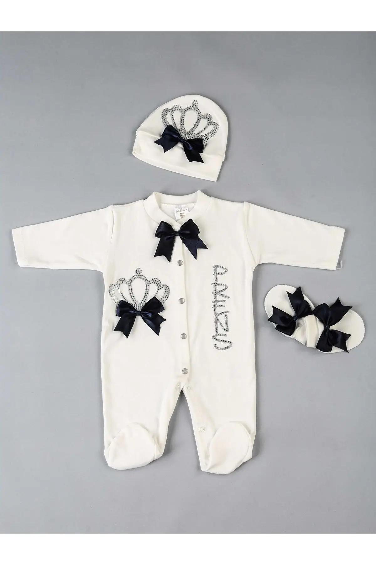 Комбинезоны для маленьких мальчиков из 3 предметов темно синего цвета|Песочники