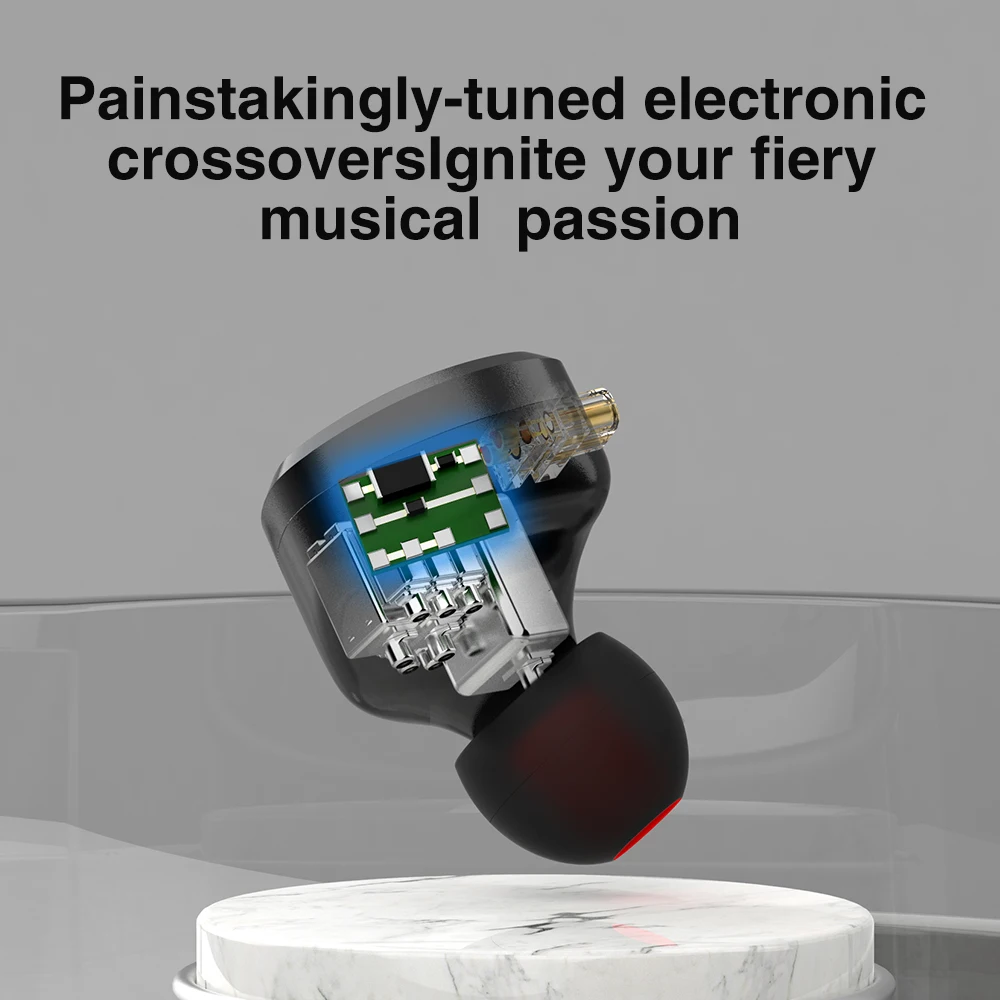 TRN BA8 8BA Внутриканальные наушники HIFI DJ монитор гарнитура шумовые V90 BA5 KZ ZSX ZS10 PRO CCA CA16