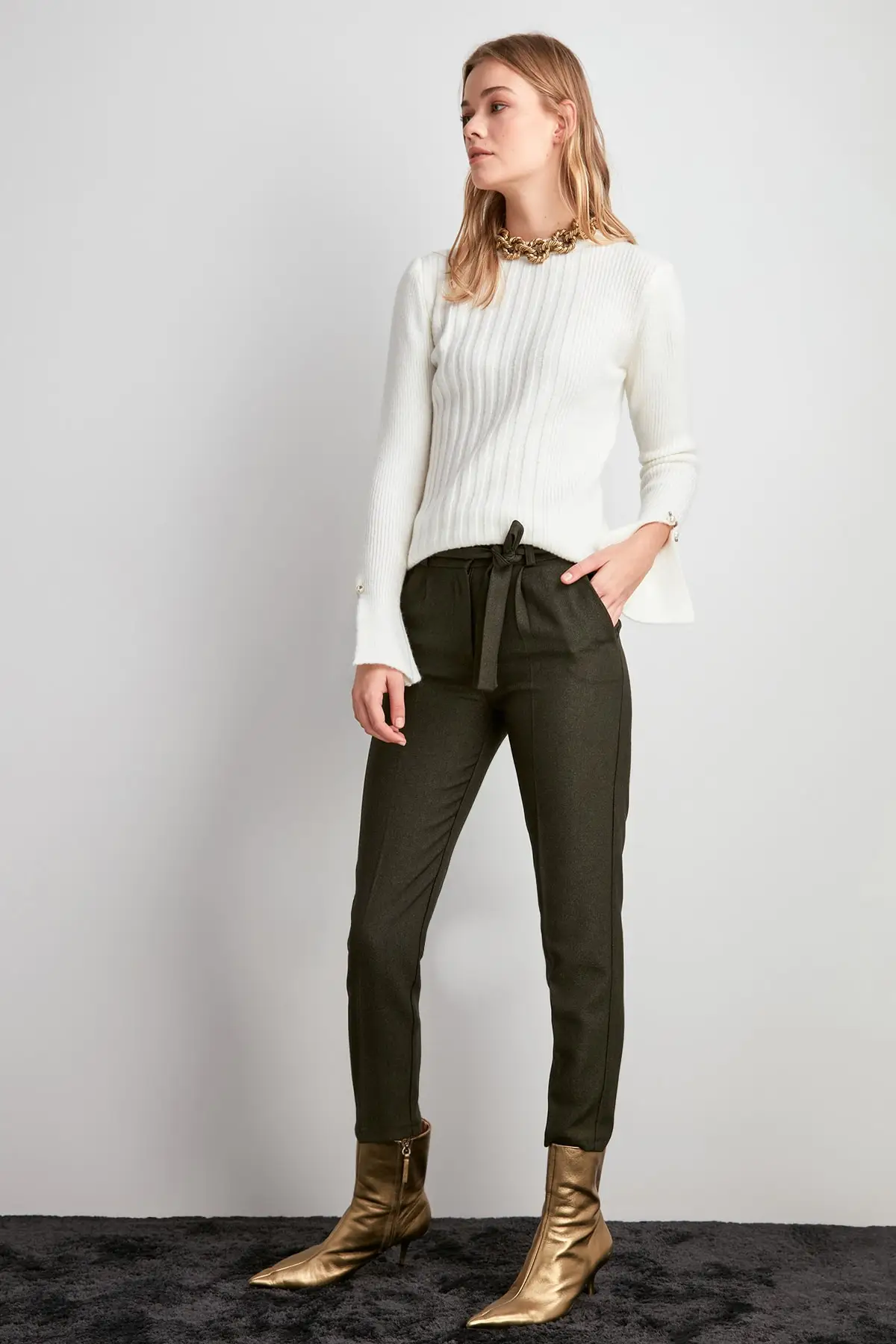 Trendyol брюки со шнуровкой TWOAW20PL0655