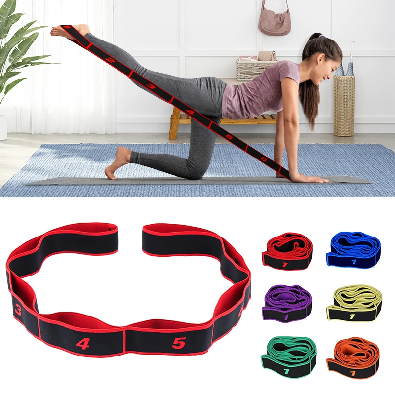 1Pc Fitness Elastic Yoga Resistance Band Gym Sport Training Pitales Belt Stretch Latin Dance Tape |