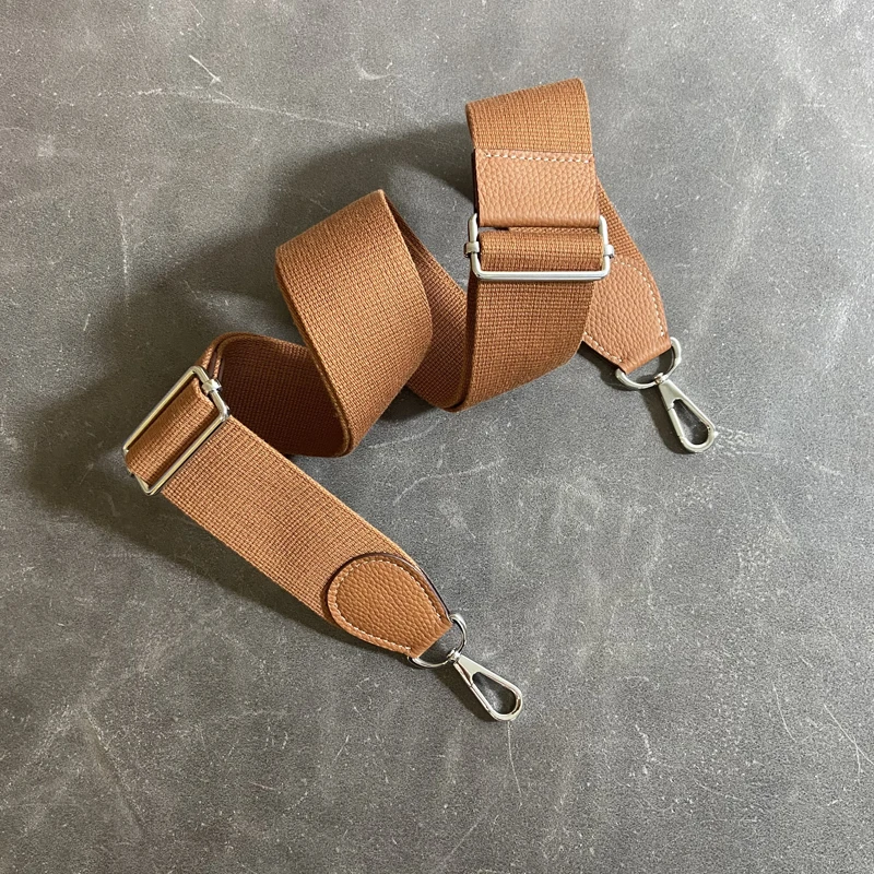 Custom  Leather Diagonal One-Shoulder Adjustable Bag Strap DIY Ladies Shoulder Strap Luxury Short Handle Strap Bag Accessories