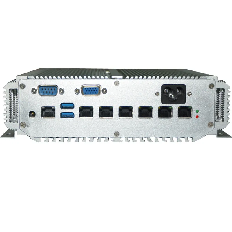 Мини-компьютер 6 * lan core i7-7500U Intel CPU 4 Гб ОЗУ 64 ГБ SSD безвентиляторный для визуального