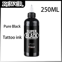 kewer 250mlbottle professional tattoo ink black pigments for body beauty tattoo art for professional use tattoo supplies