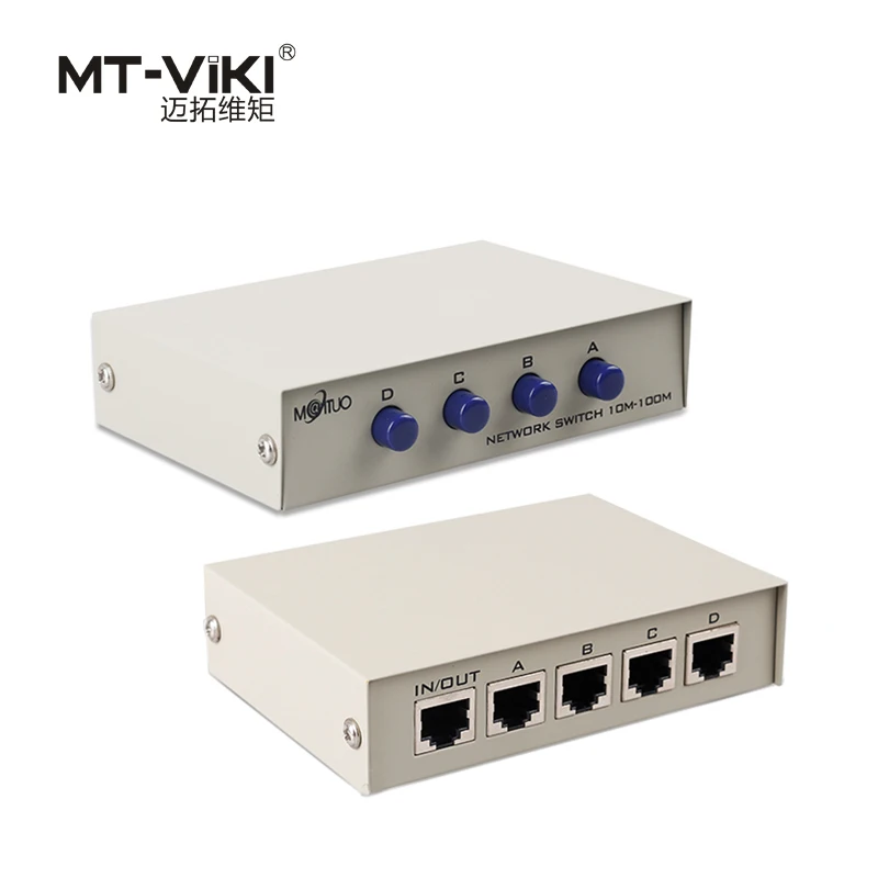 

Коммутатор Сетевой на 4 порта, MT-VIKI, RJ45-4