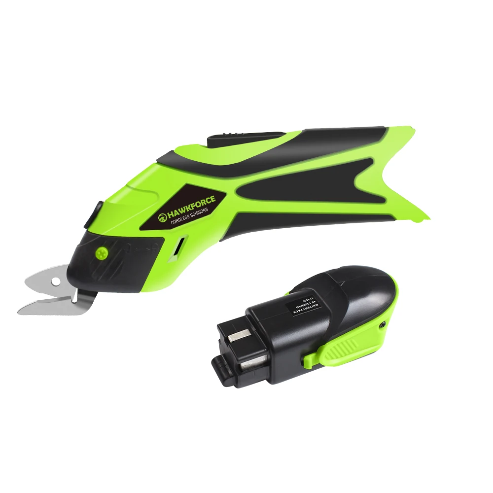 4V Electric Scissors for Fabric High Efficiency Cloth Sewing Scissor with 2 Rechargeable Batteries Cordless Shears Cutting Tool |