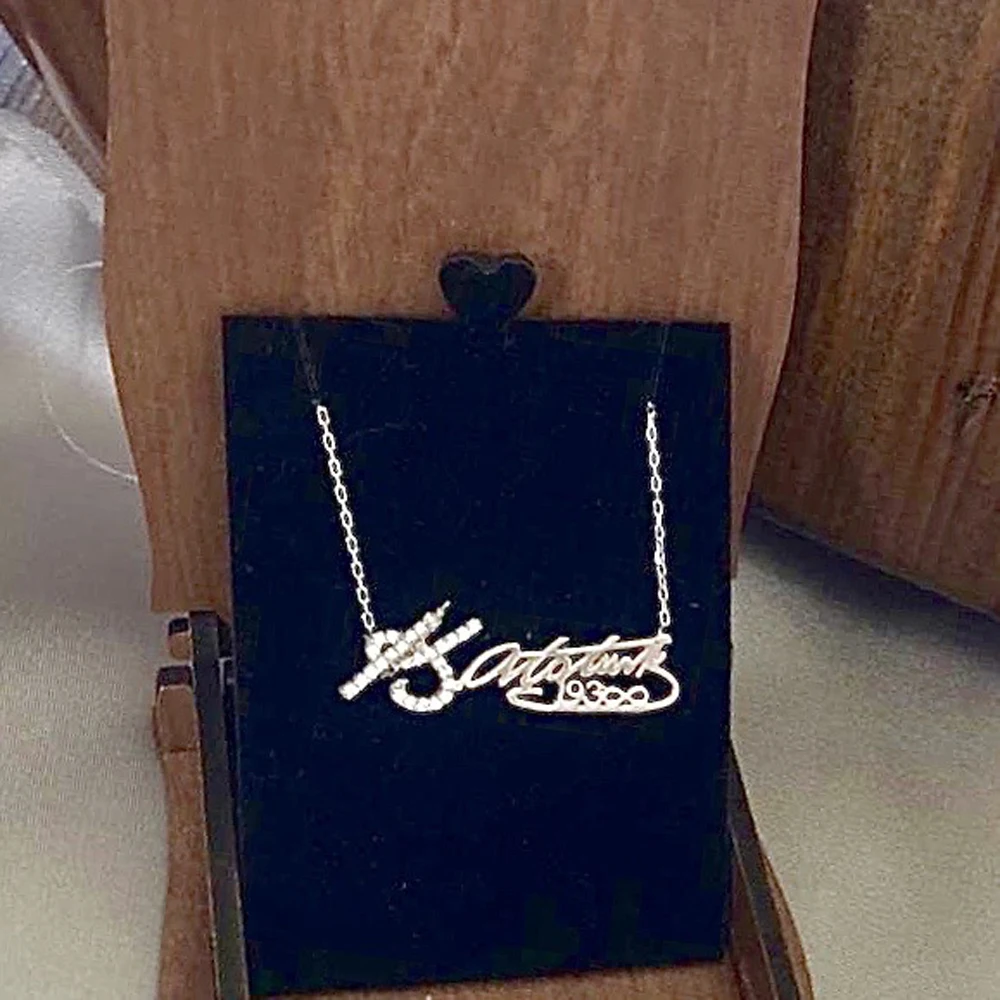 

K. Ataturk 925 Sterling Silver Necklace Women Girls Gift Jewelry Accessories Fashion Handmade Elegant Chain