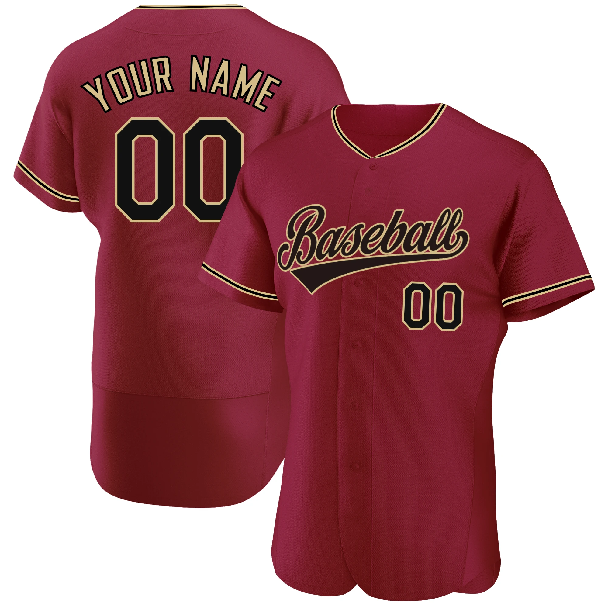 Custom Baseball Jersey Personalized Printed Name/Numbers Button-Down Washable Tee Shirts Game Fans Best Gift Outdoors/Indoors