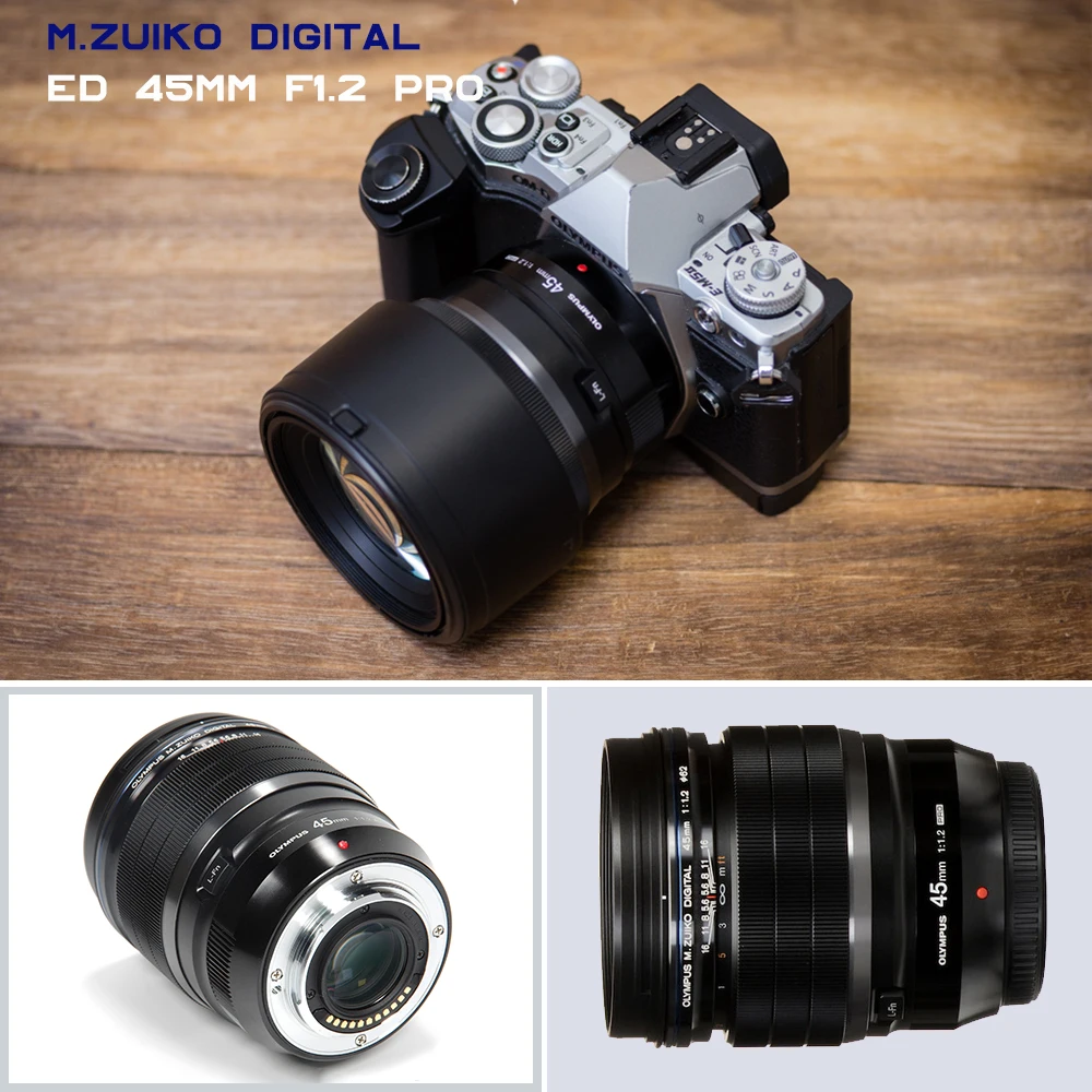 Сменный объектив Olympus M. ZUIKO DIGITAL ED 45mm F1.2 PRO(черный