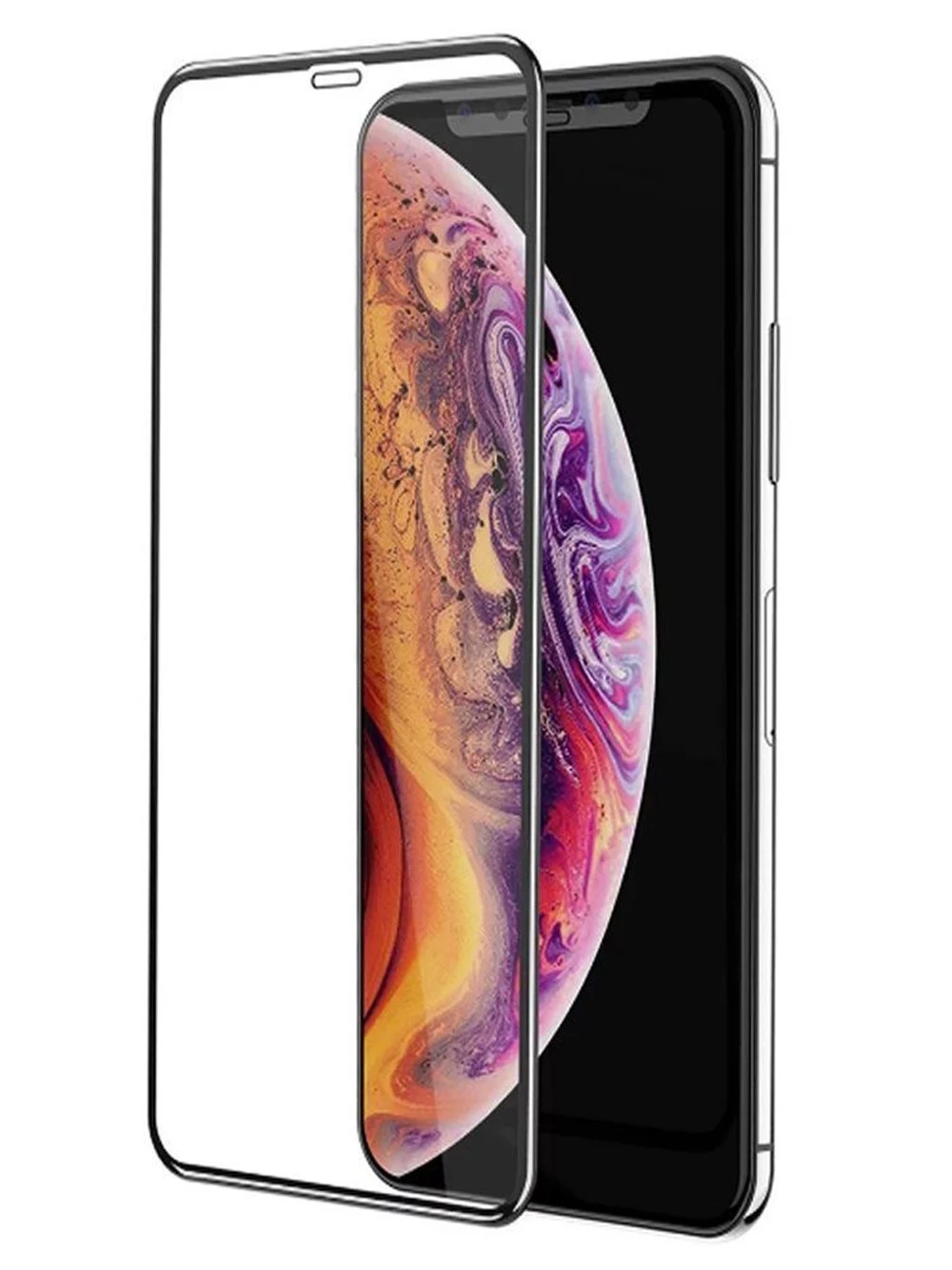 Защитное стекло 10D Full Glue для Apple iPhone XR / 11 черная рамка|Защитные стёкла и плёнки