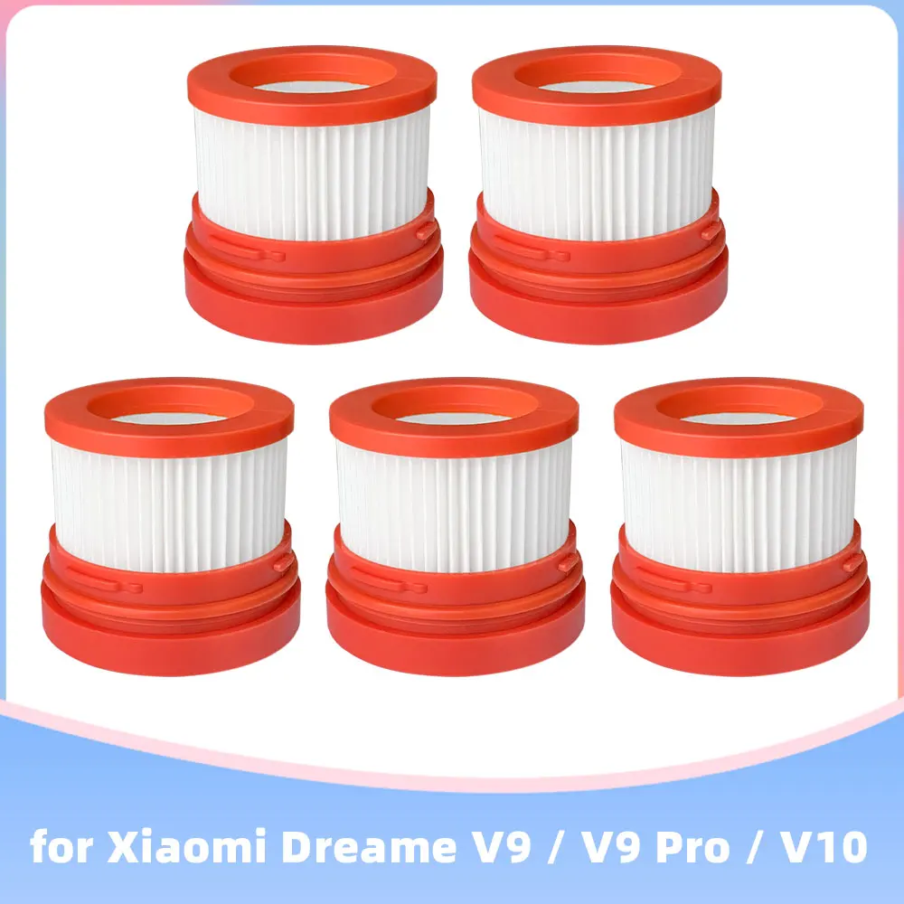Hepa Filter Spare Parts for Xiaomi Dreame V8 V9 V9B V9P XR V10 V11 Handheld Wireless Vacuum Cleaner Replacement Red and White