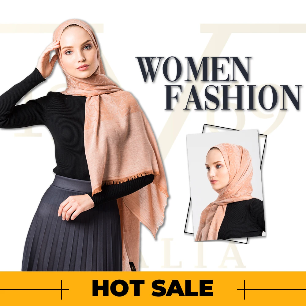 

2020 Hot Sale Women 75x200 cm Salmon Cotton Shawl Silky Scarf Muslim Hijab Wrap Female Neck Warm Headband Face Mask Lady