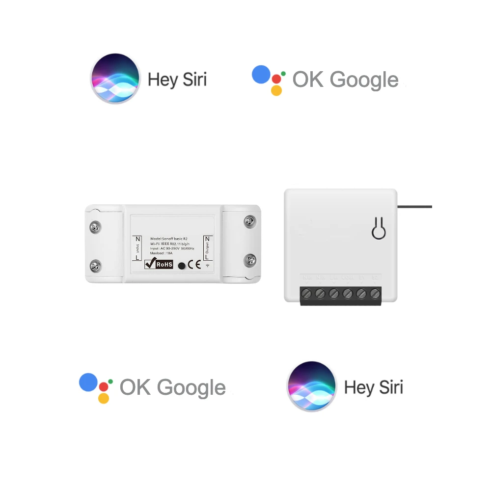 Умный дом комбо для Apple HomeKit переключатель Google Assistant WiFi мини Базовая Беспроводная