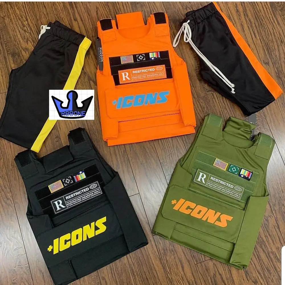 Жилет Icon трендовый жилет CS тактический военный хип хоп рэпер модный верхняя