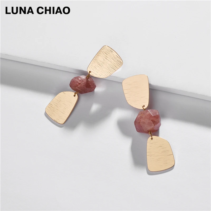 Женские серьги в стиле бохо LUNA CHIAO Модные металлические с подвеской из