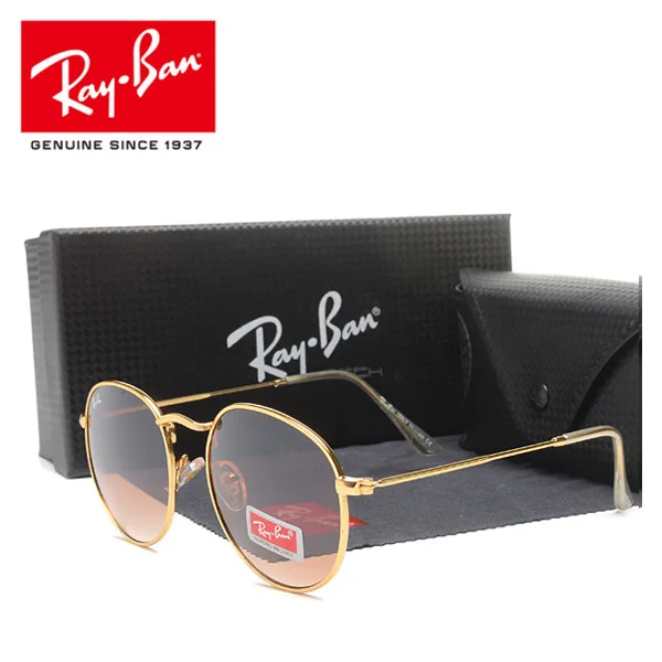 RayBan RB3447, солнцезащитные очки, поляризационные, для мужчин, женщин, для вождения, солнцезащитные очки, Ретро стиль, для женщин, мужские солнцезащитные очки, RayBan, круглые очки - Цвет: RB3447-2