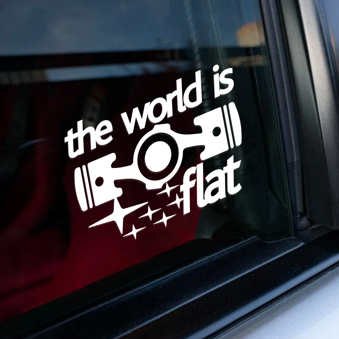 Наклейка на авто для SUBARU - The World is Flat виниловая наклейка стикер | Автомобили и