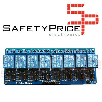 Модуль 8x реле 10А 250В оптосоединенный 5 в Arduino Raspberry Pi Pic AVR ARM SP | Электронные