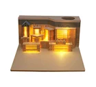 Omoshiking блоки город 3D блоки блокноты Diy канцелярские товары стикеры Симпатичные качество Скрапбукинг светильник ка Новый блокнот для записей
