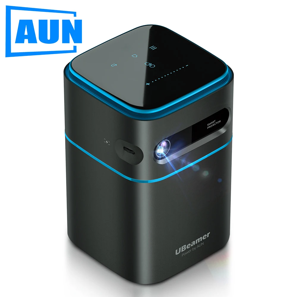 

Мини проектор AUN Ubeamer 1 Pro на Android 9 проектор видео 4K декодирующий домашний кинотеатр DLP-проектор для домашнего кинотеатра телефона