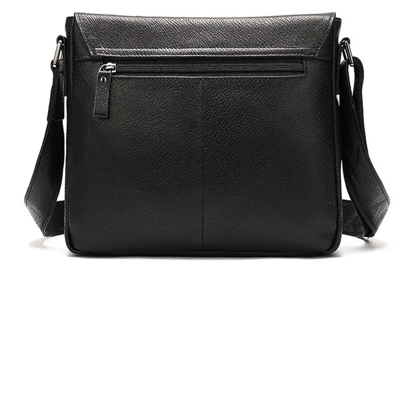 Портфель мужской модная повседневная однотонная деловая сумка на ремне | Мужские портфели -4000230975050