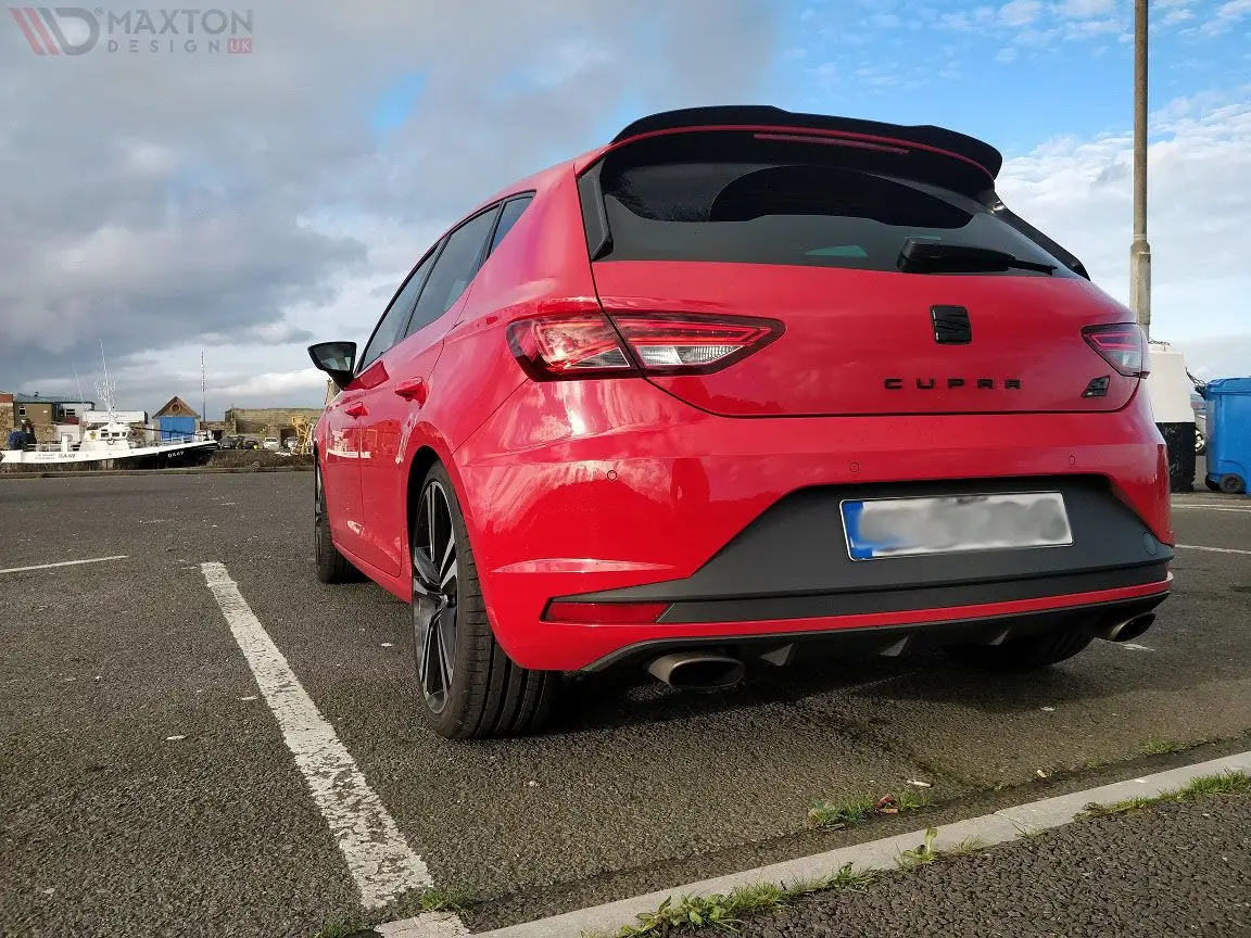 

For Seat Leon Mk3 2012-2020 Spoiler extension piano bright black auto accessories universal Spoiler