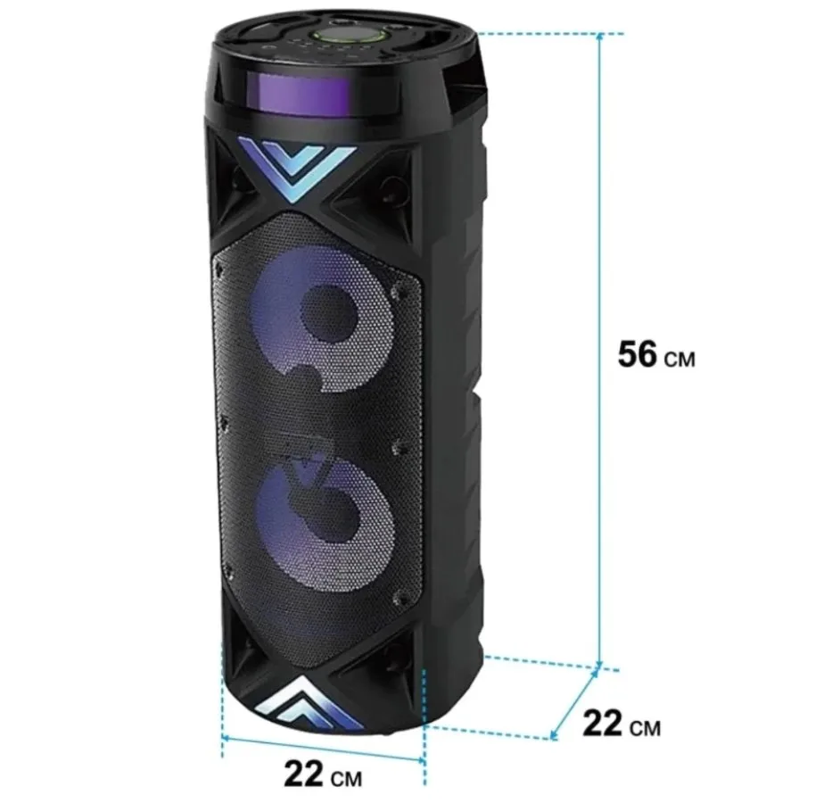 BT Speaker ZQS 6201 беспроводная колонка с микрофоном и пультом управления портативная
