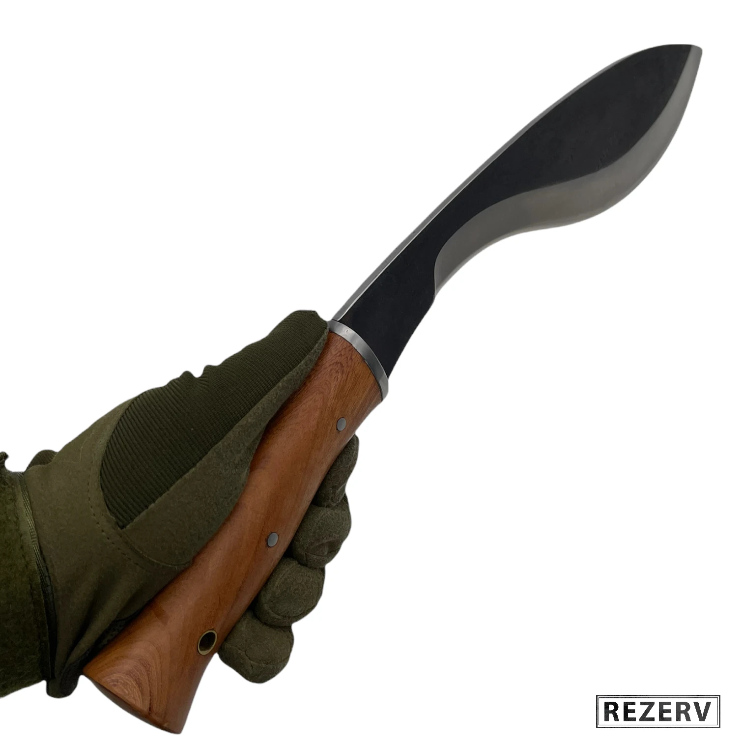 Machete Kukri &quotNepal&quot tourist steel 420 blade Black handle wood nylon case (vitaz b309-33) |